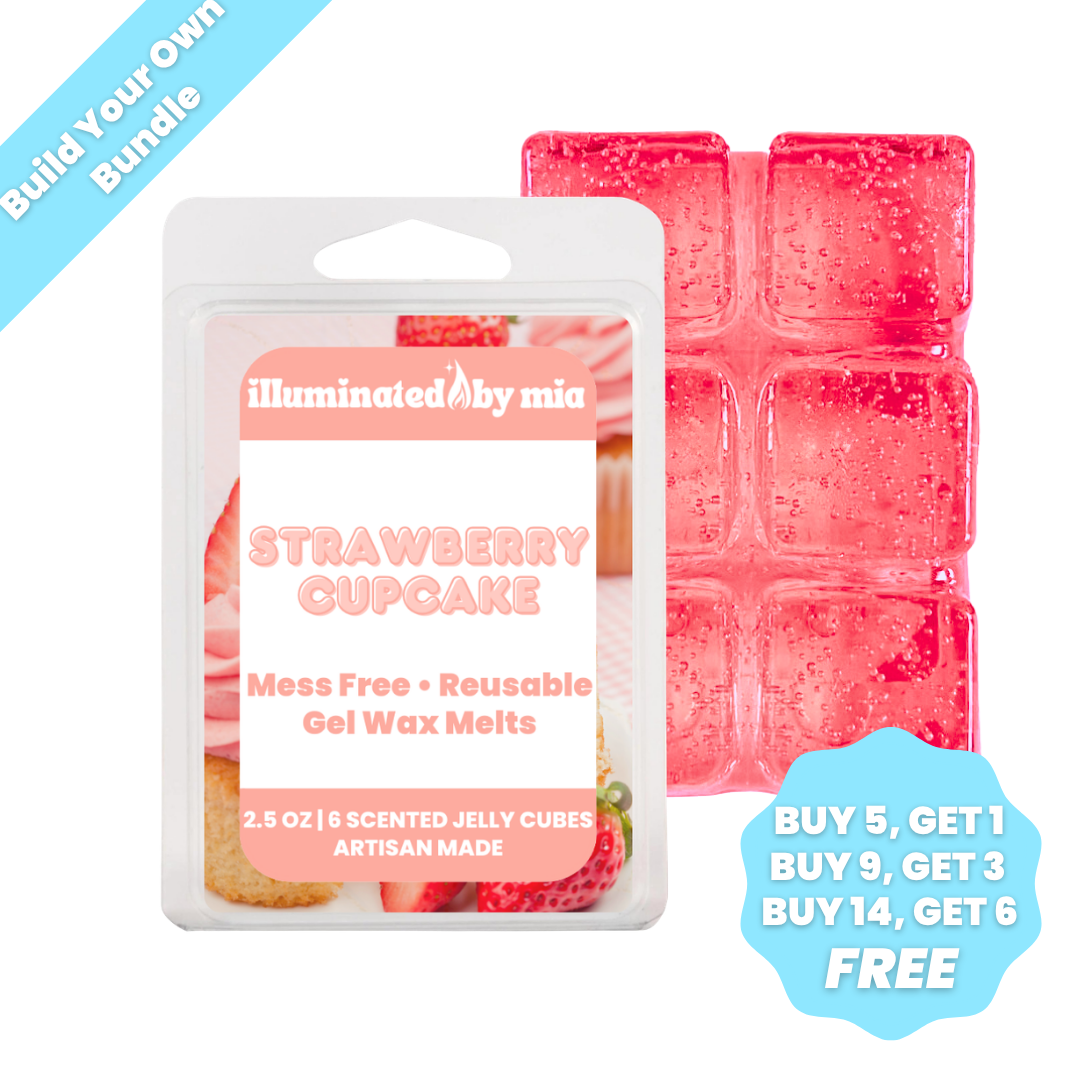 Strawberry Cupcake Gel Wax Melts – illuminatedbymia