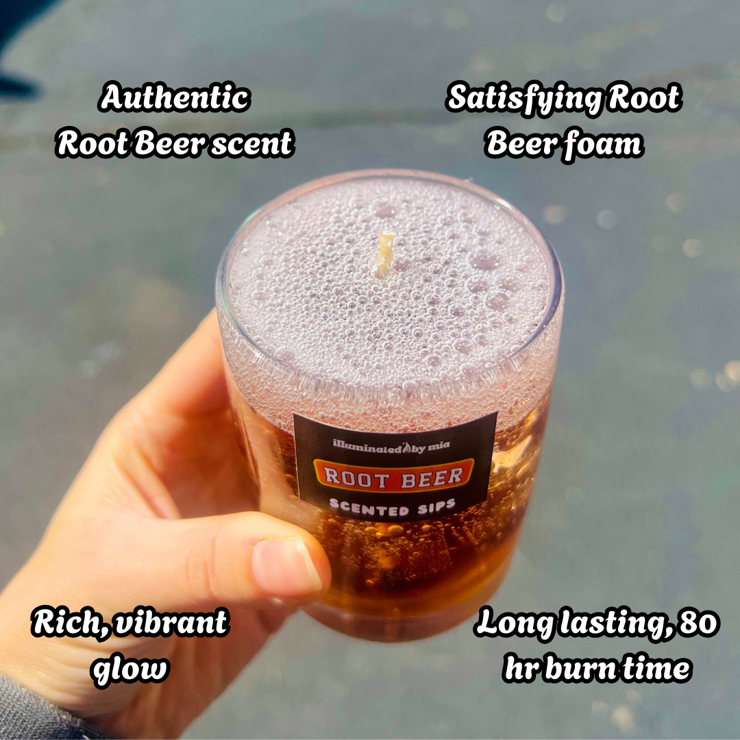 Scented Sips Root Beer Candle