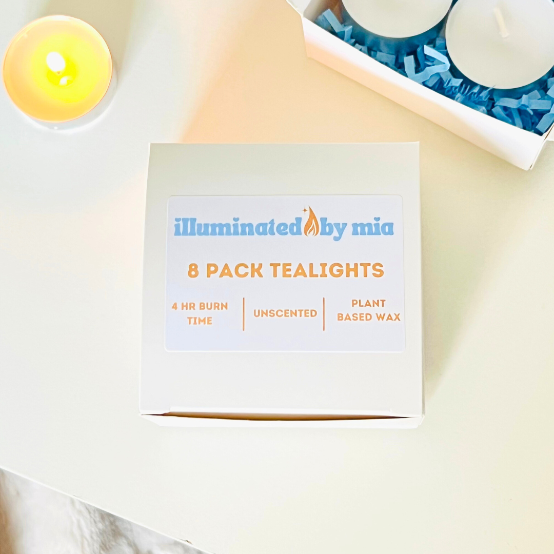 8 Pack Unscented Tealight Candles