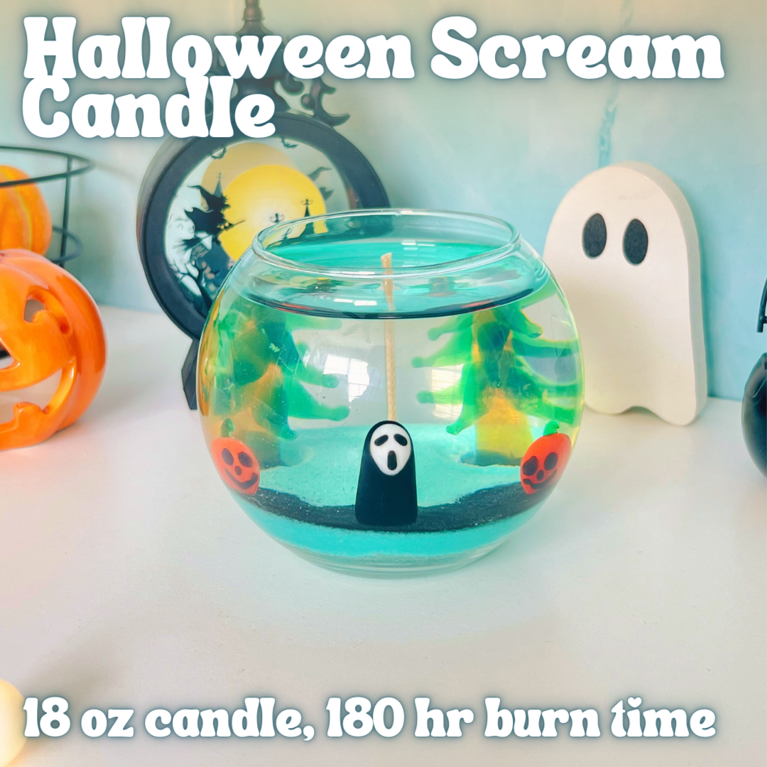 Halloween Scream Candle
