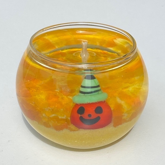 Mini Halloween Friends Jack-o-Lantern Candle
