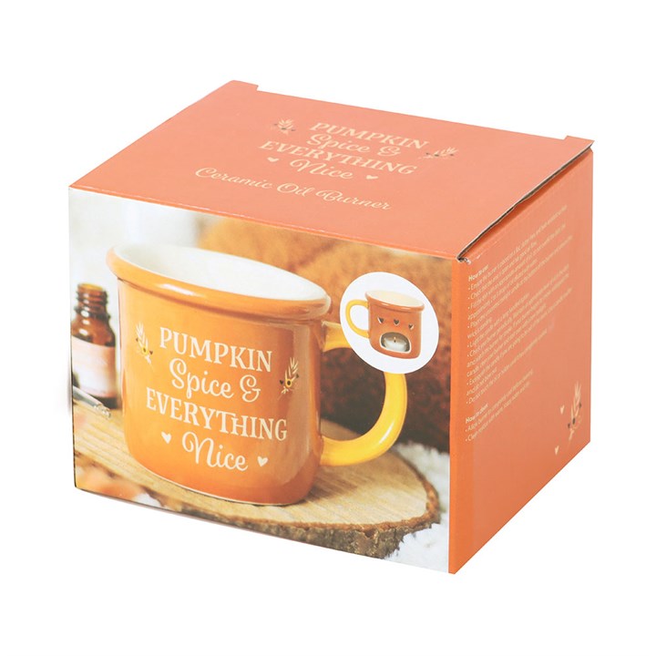 Pumpkin Spice Mug Tealight Wax Warmer