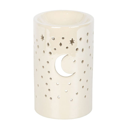 Iridescent White Moon Tealight Wax Warmer