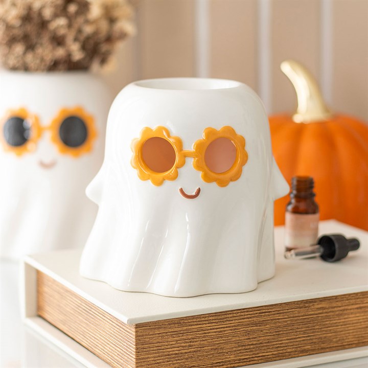 Groovy Ghost Tealight Wax Warmer