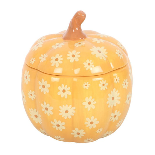 Floral Pumpkin Tealight Wax Warmer