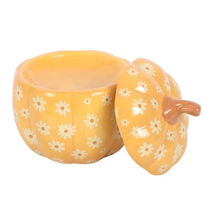 Floral Pumpkin Tealight Wax Warmer