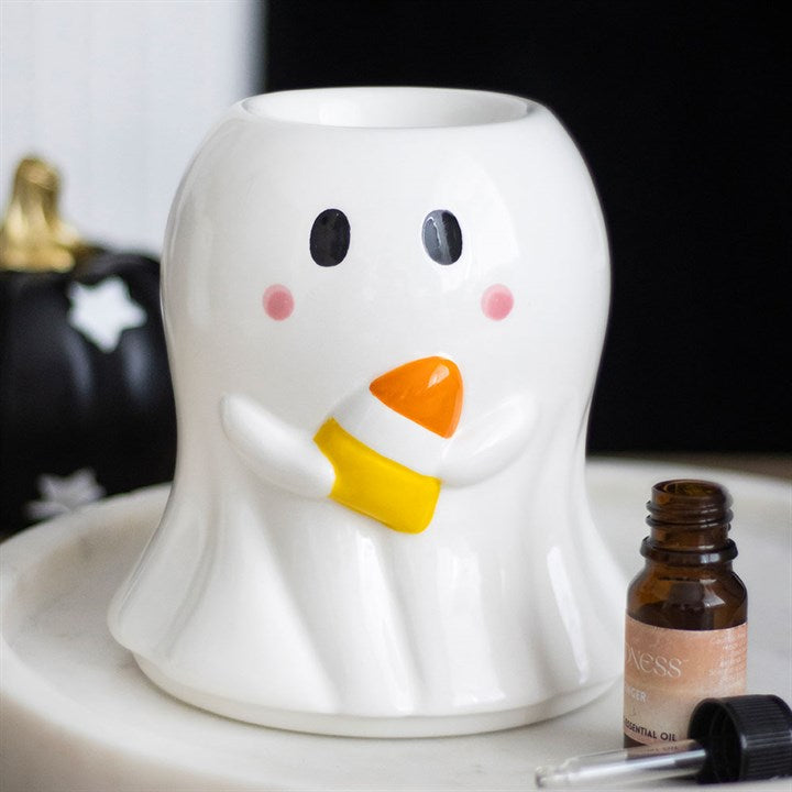 Candy Corn Ghost Tealight Wax Warmer