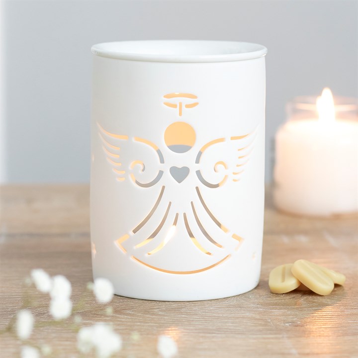 White Angel Cut Out Tealight Wax Warmer