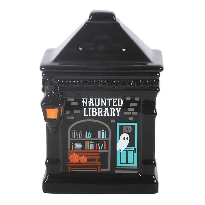 Haunted Library Tealight Wax Warmer
