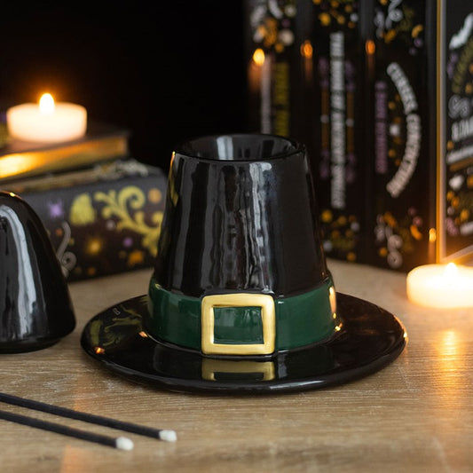 Black Witch Hat Tealight Wax Warmer