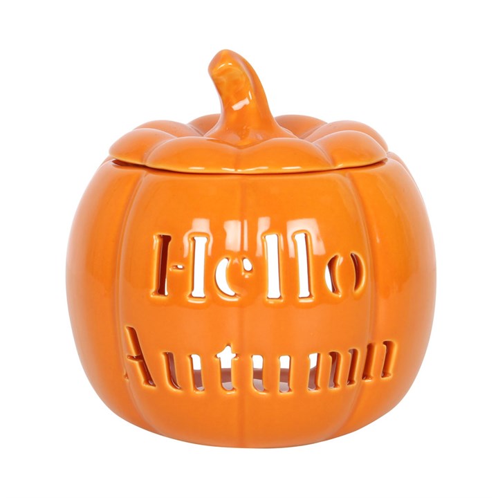 Hello Autumn Pumpkin Tealight Wax Warmer