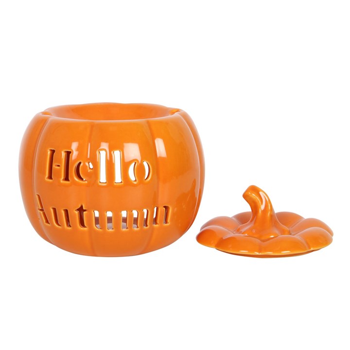 Hello Autumn Pumpkin Tealight Wax Warmer