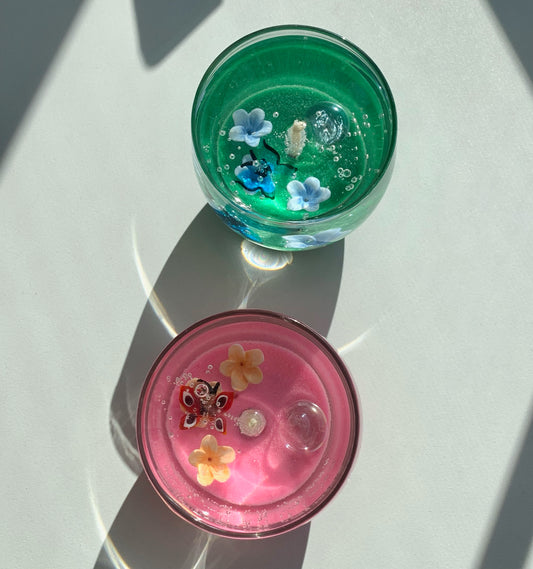 MINI Butterfly Flower Candle