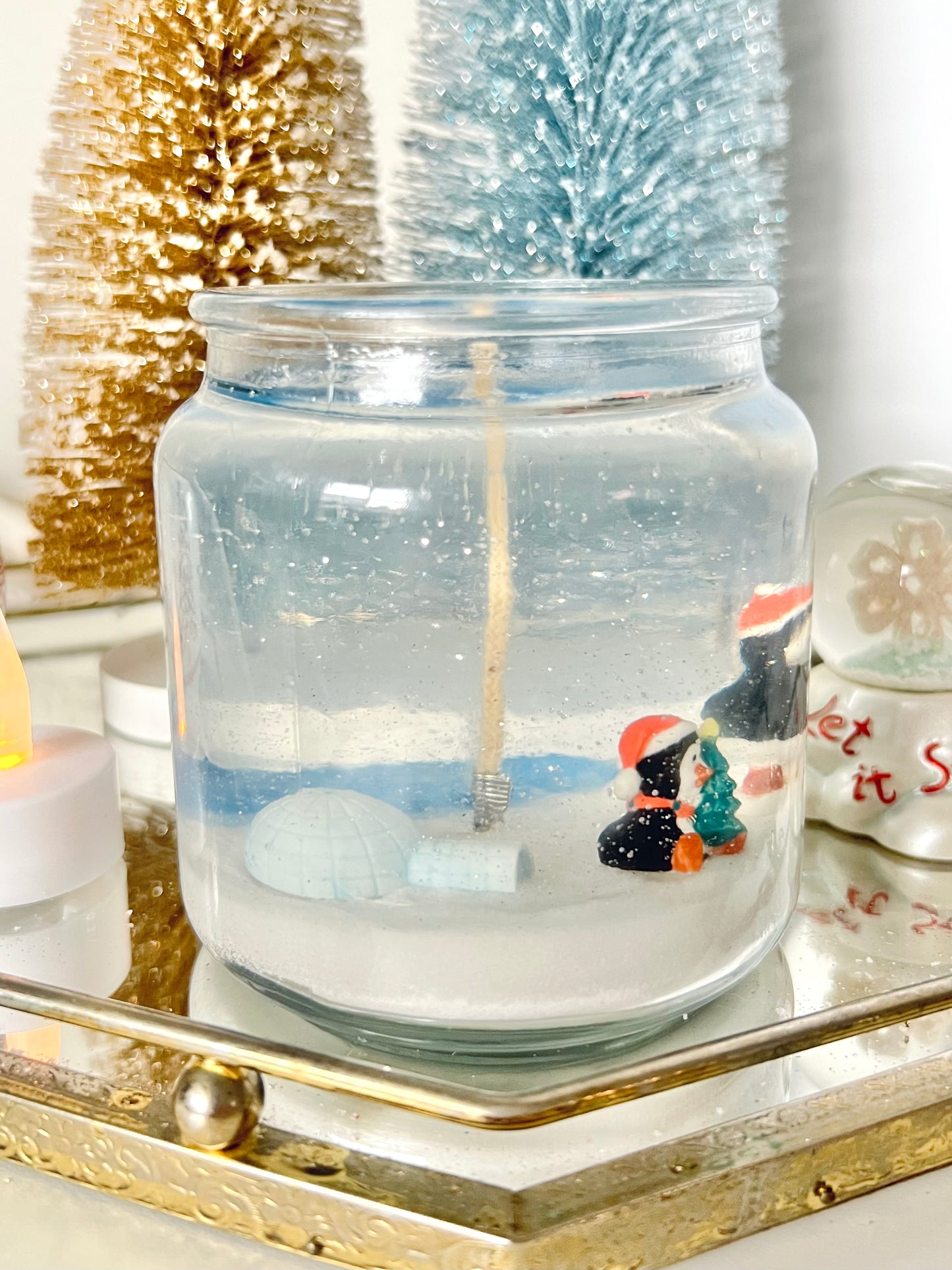 North Pole Holiday Candle