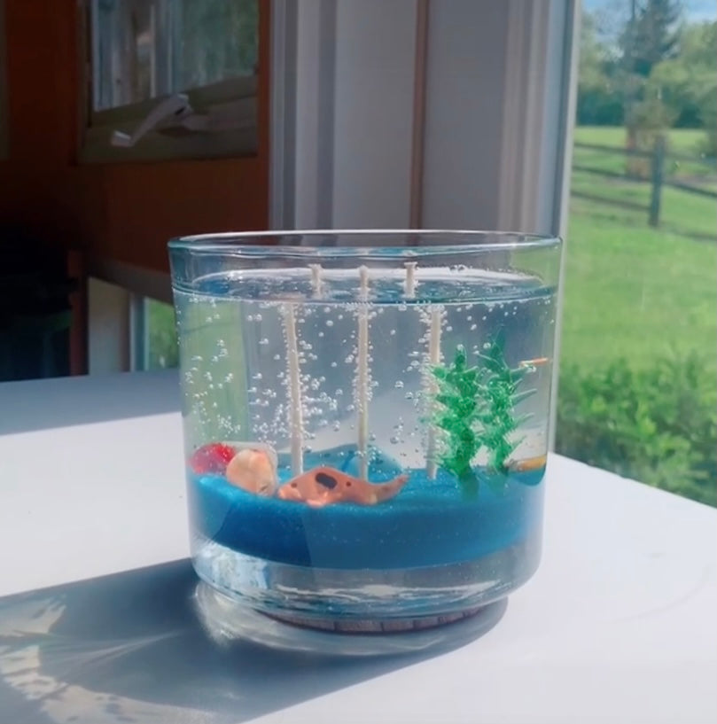 Custom Aquarium Fish Bowl Candle