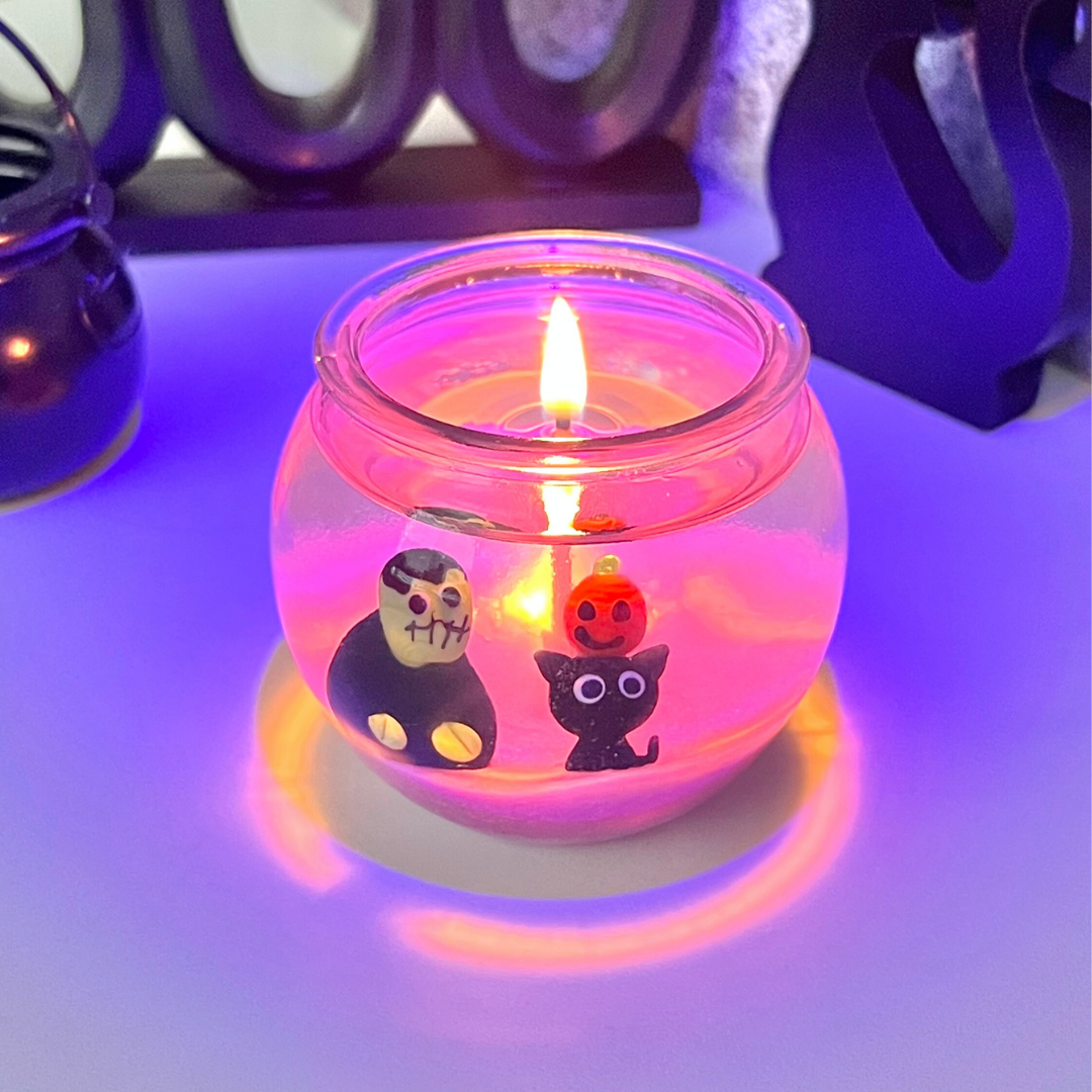 Halloween Bat, Ghost, & Monster 3 Piece Candle Gift Set