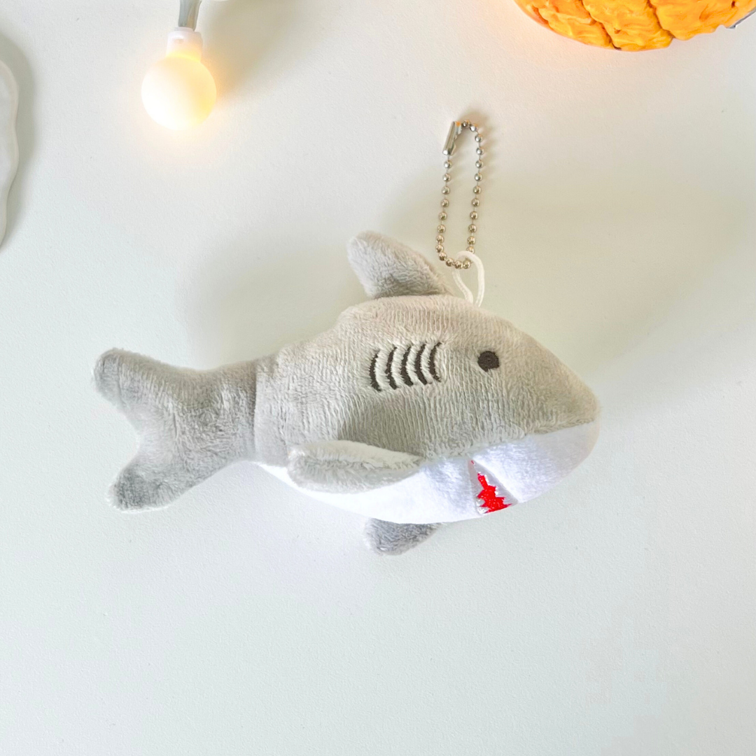 Mini Shark Plush Keychain