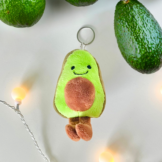 Mini Avocado Plush Keychain