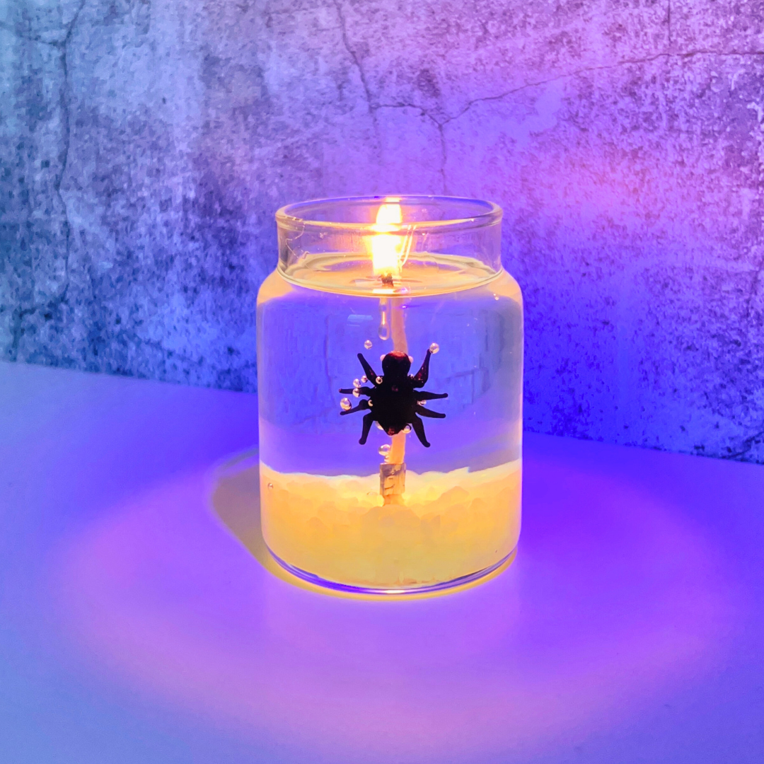 Mini Glow-in-the-Dark Venom the Black Widow Spider Candle