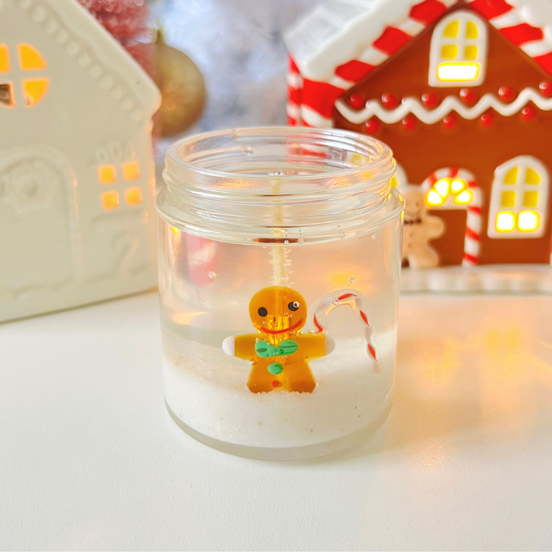 MINI Gingerbread Man Candle