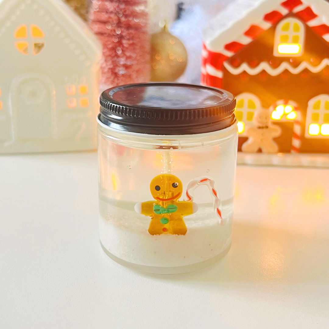 MINI Gingerbread Man Candle