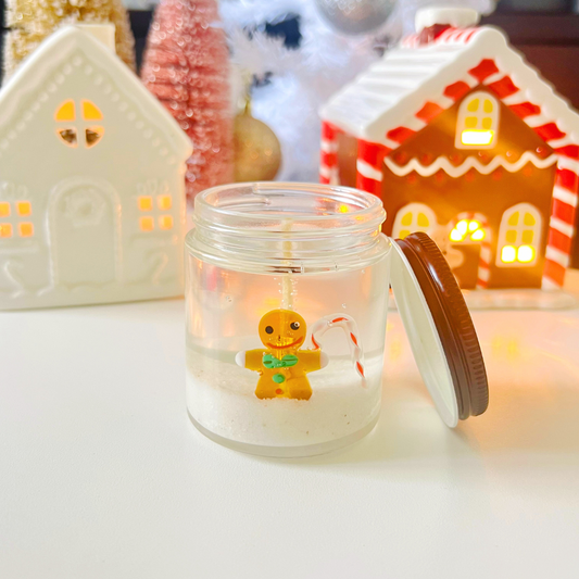 MINI Gingerbread Man Candle