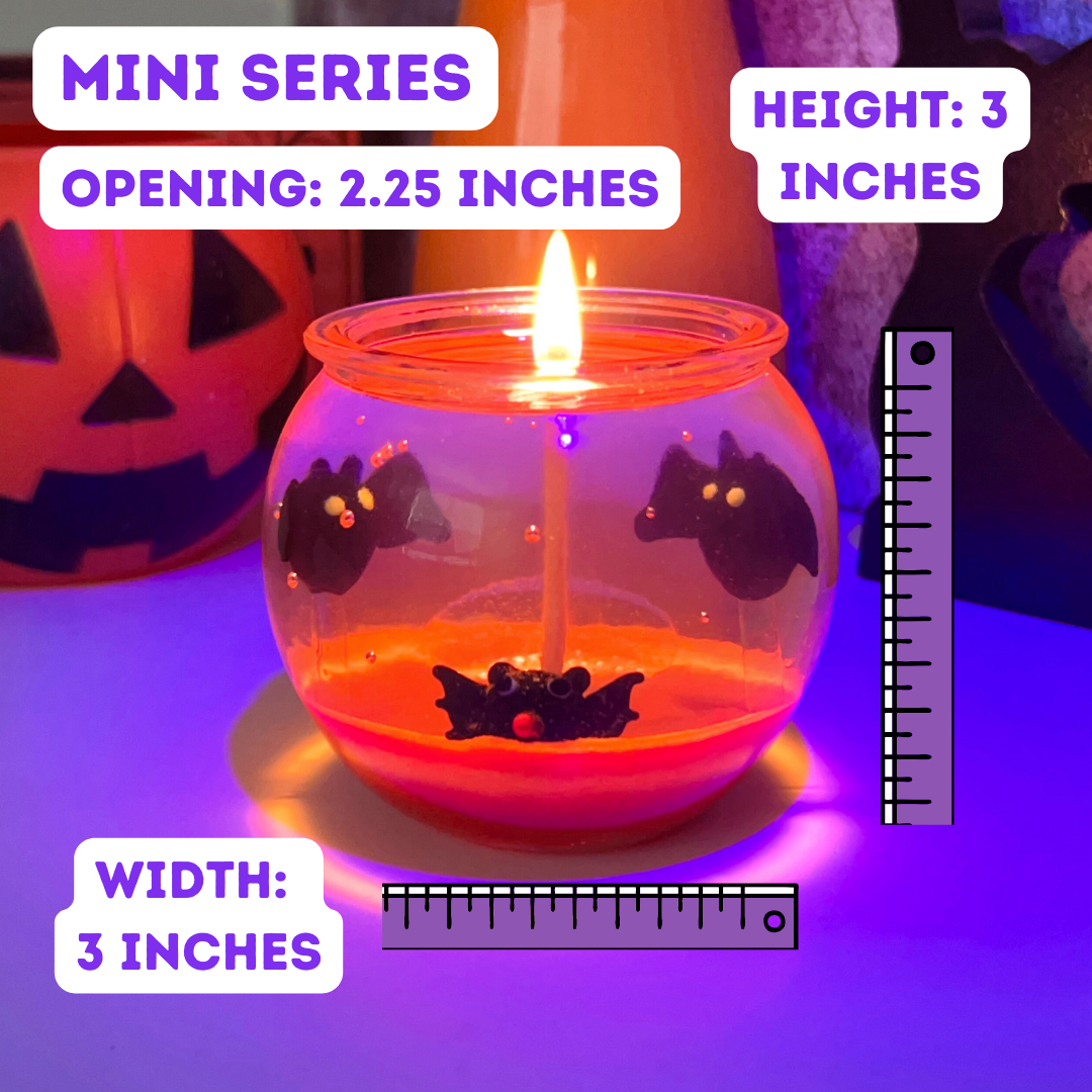 Bats on Halloween Eve Candle