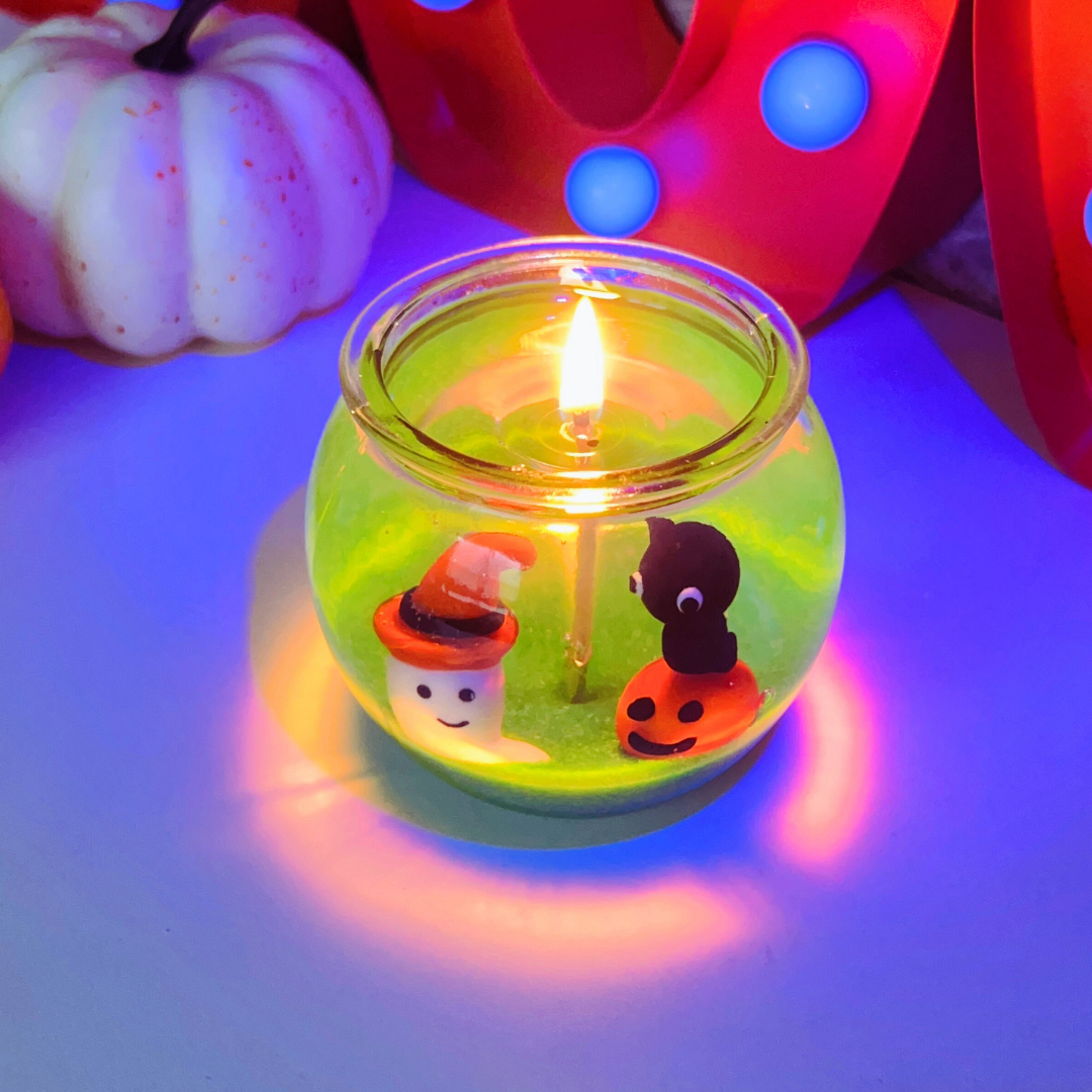 Ghost and Cat Mischief Candle