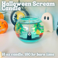 Halloween Scream Candle