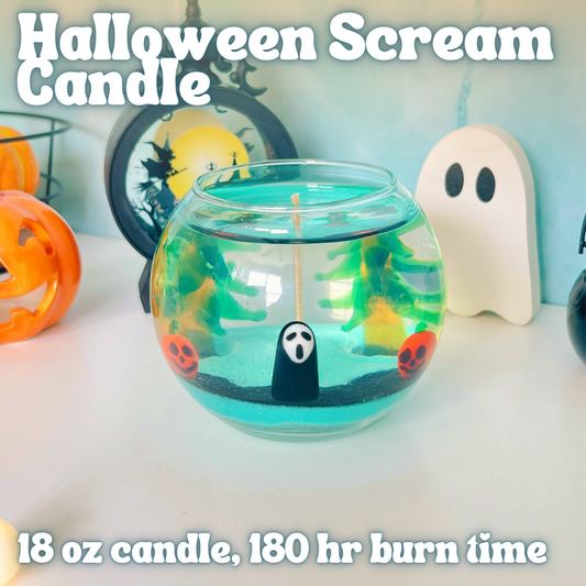 Halloween Scream Candle