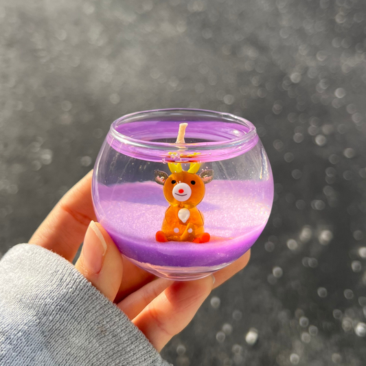 MINI Reindeer Animal Friends Candle