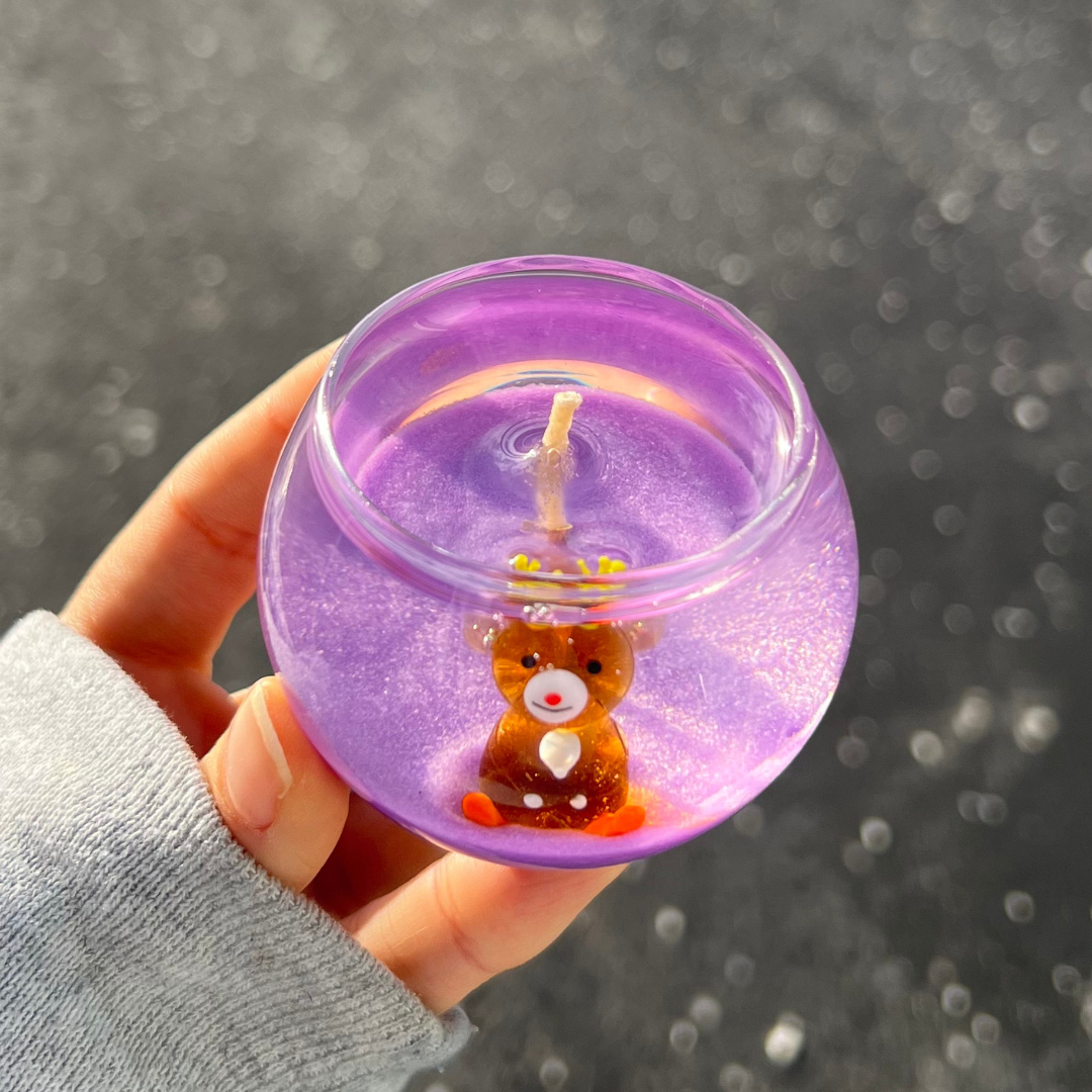 MINI Reindeer Animal Friends Candle