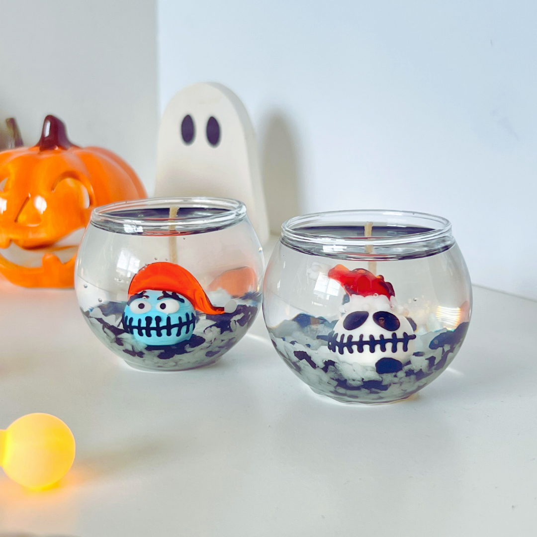 Mini Glow-in-the-Dark Halloween Nightmare Candles