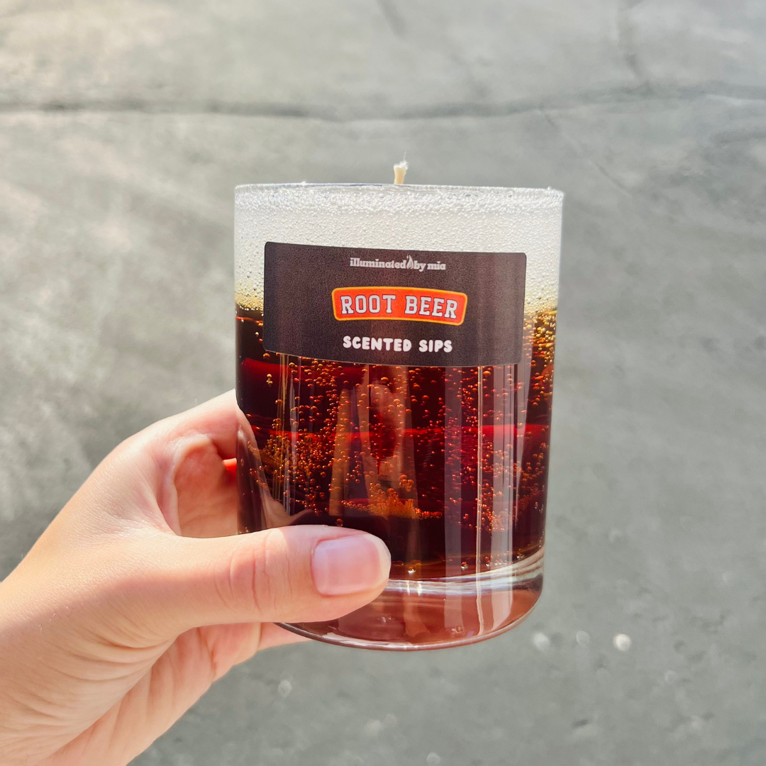 Scented Sips Root Beer Candle