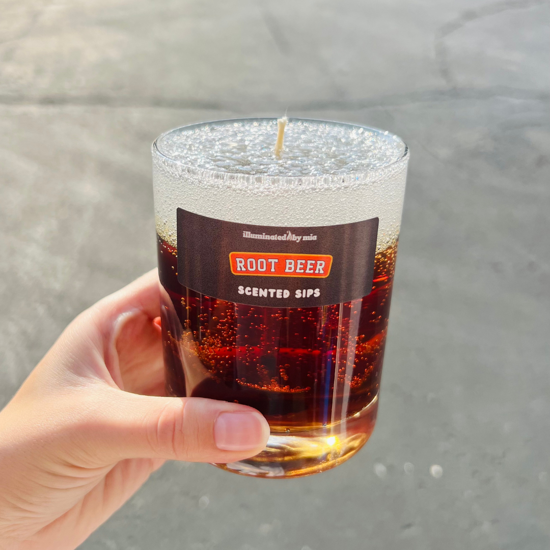 Scented Sips Root Beer Candle