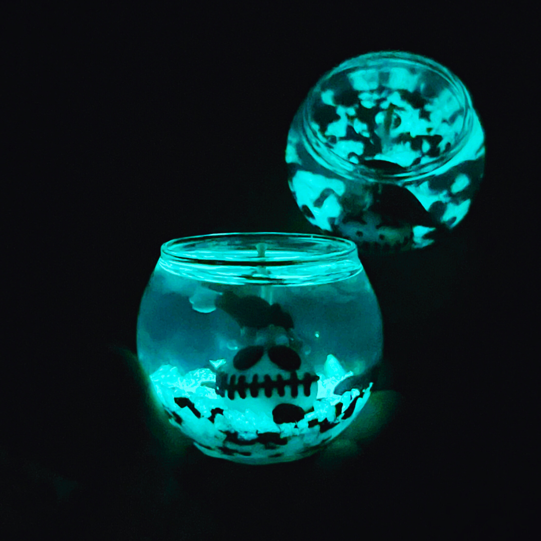 Mini Glow-in-the-Dark Halloween Nightmare Candles