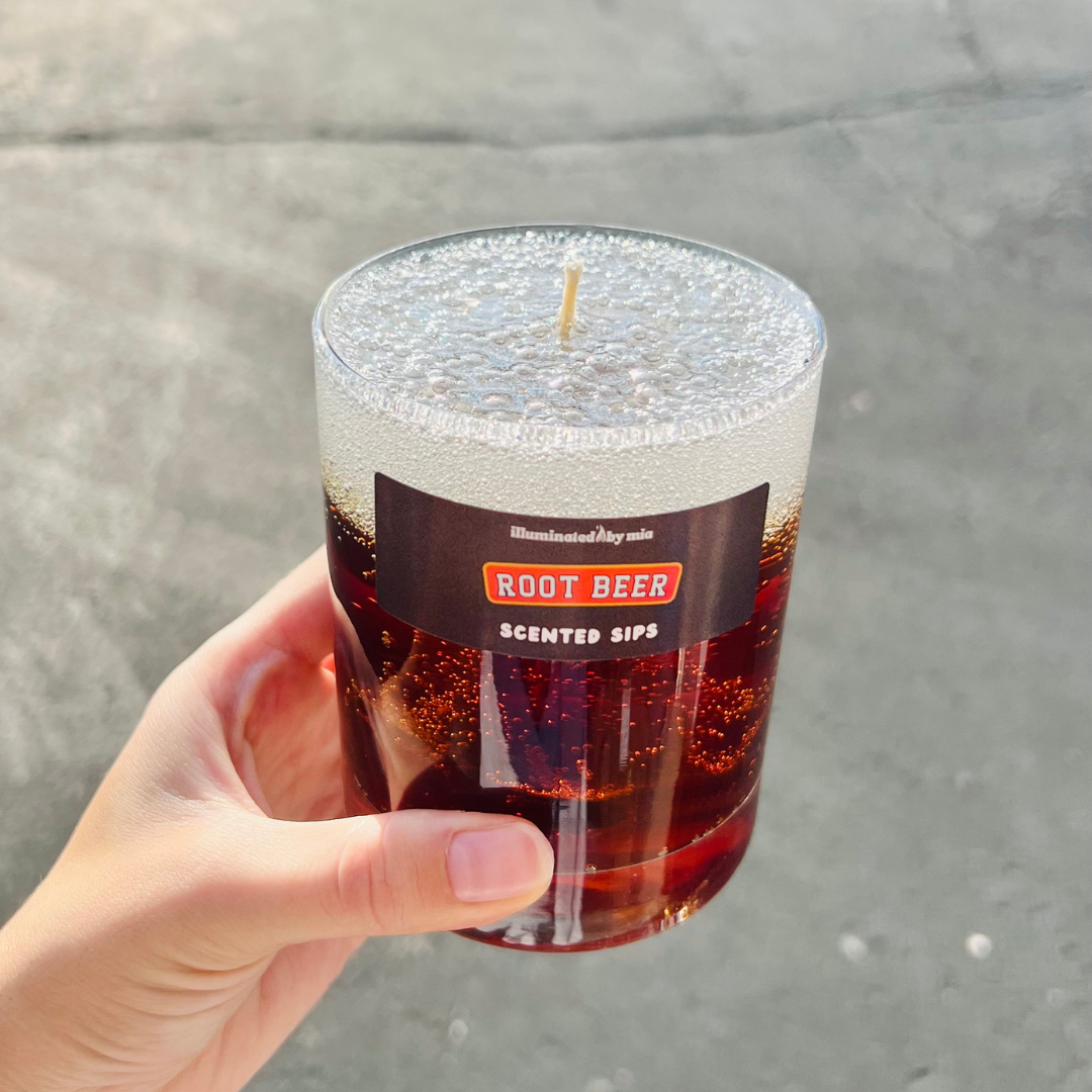 Scented Sips Root Beer Candle