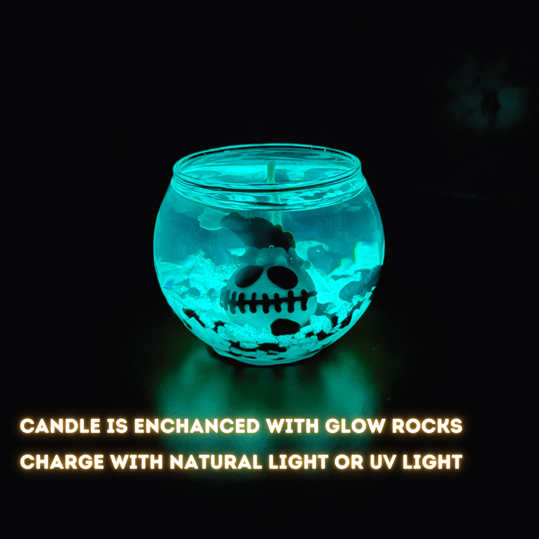 Mini Glow-in-the-Dark Halloween Nightmare Candles