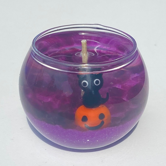 Mini Halloween Friends Black Cat Candle