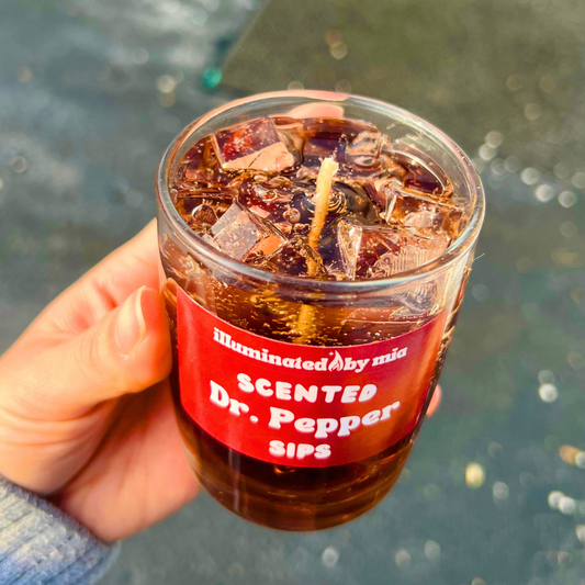 8 oz Scented Sips Dr. Pepper Candle