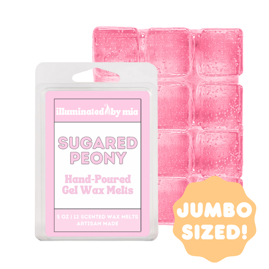 Jumbo Sized Sugared Peony Wax Melts