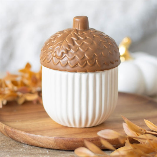 Mini Autumn Acorn Tealight Wax Warmer