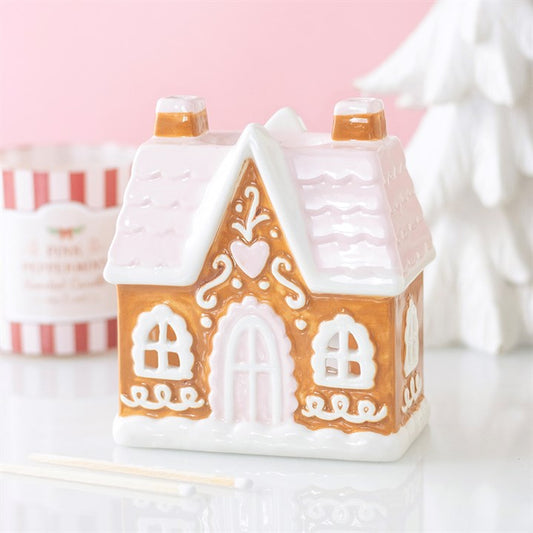 Sugarplum Gingerbread House Tealight Wax Warmer