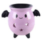 Pastel Bat Brew Cauldron Tealight Wax Warmer