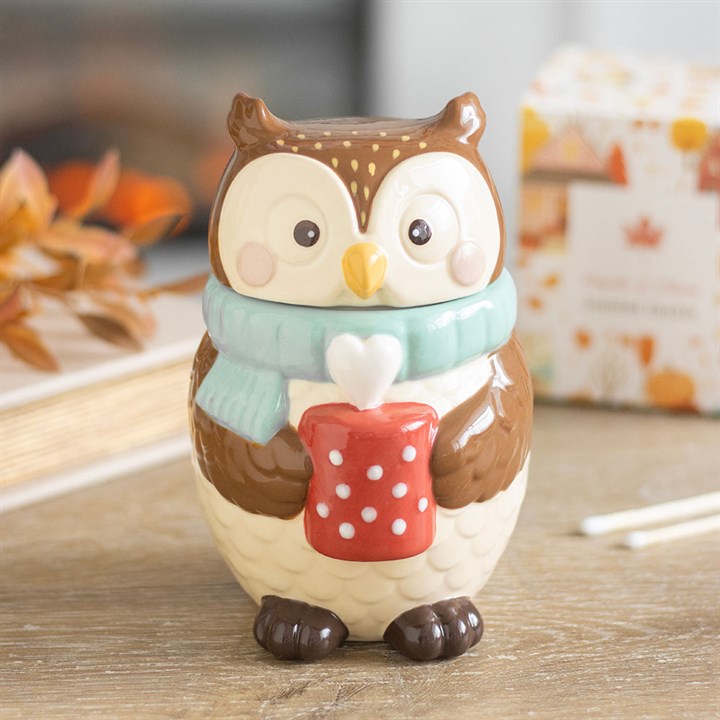 Oliver Owl Tealight Wax Warmer