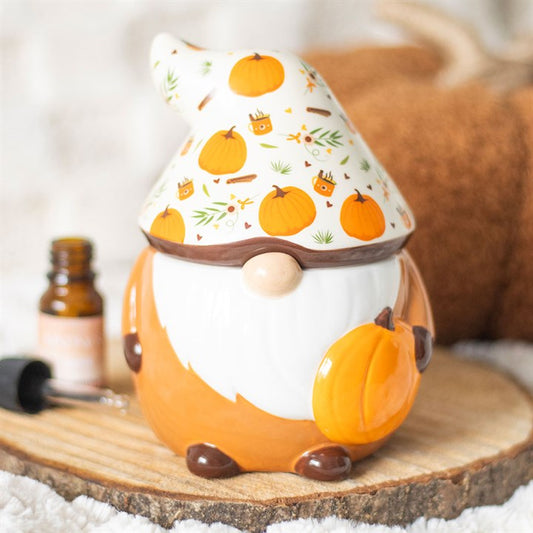 Pumpkin Gnome Tealight Wax Warmer