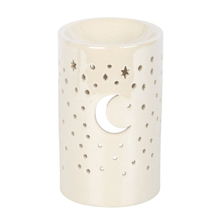 Iridescent White Moon Tealight Wax Warmer