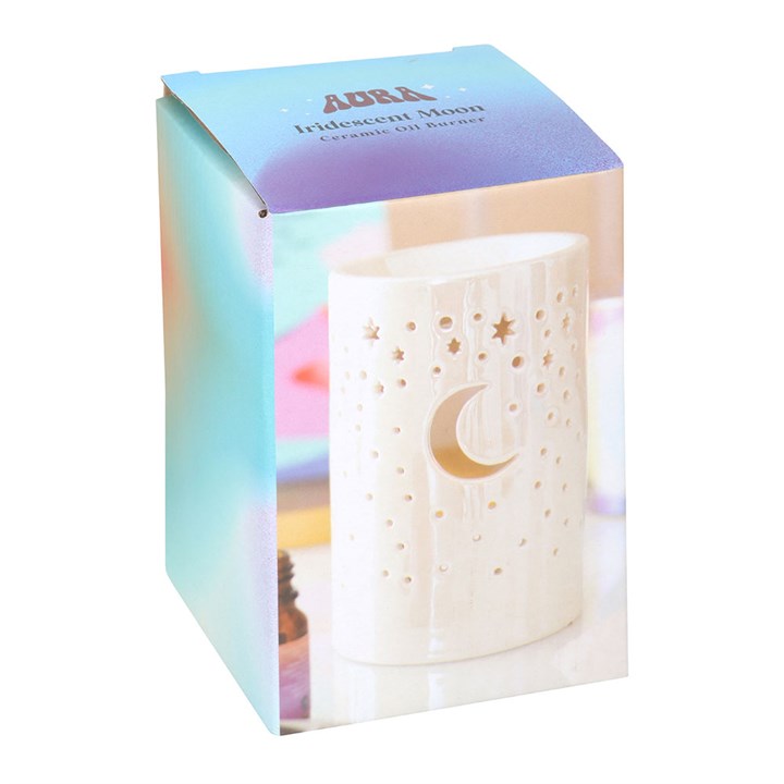 Iridescent White Moon Tealight Wax Warmer