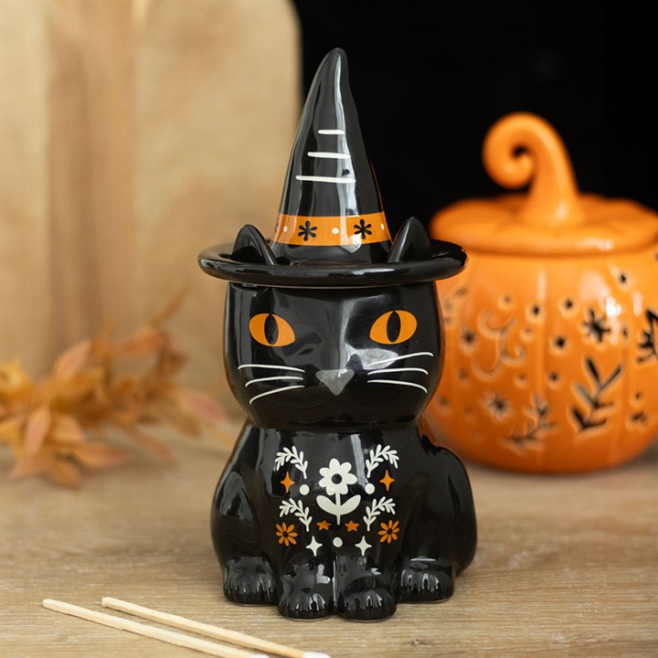 Frightful Folk Black Cat Tealight Wax Warmer