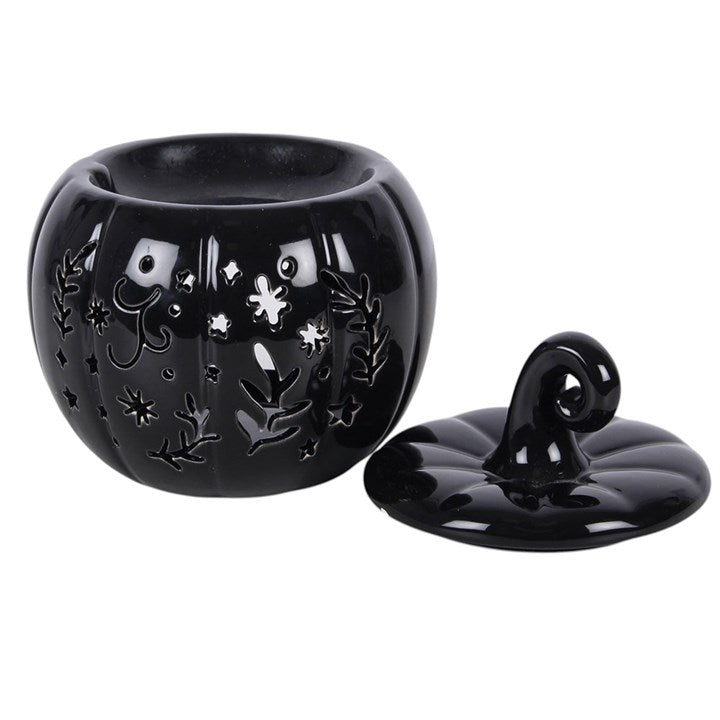Black Folk Pumpkin Tealight Wax Warmer
